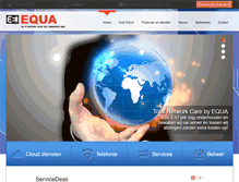 Tablet Screenshot of equa.nl
